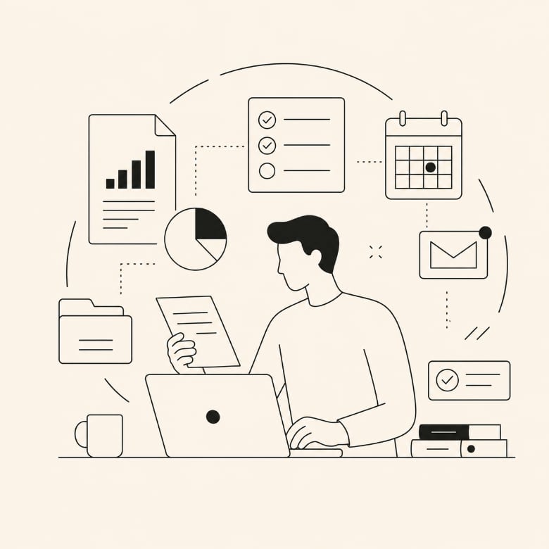 Illustration gestion administrative